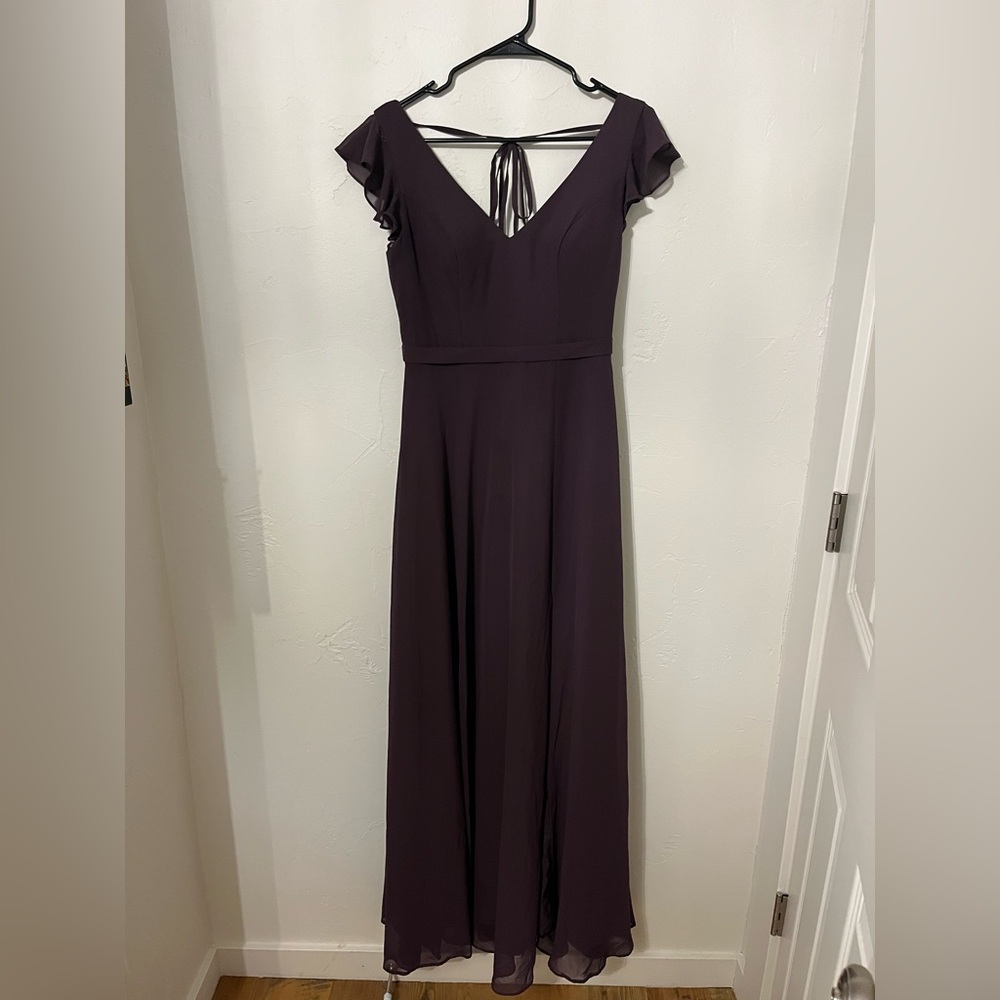 Plum Azazie Bridesmaid Dress